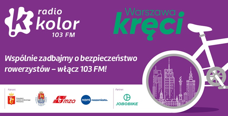 „Warszawa kręci” z MZA, radiem Kolor i policją